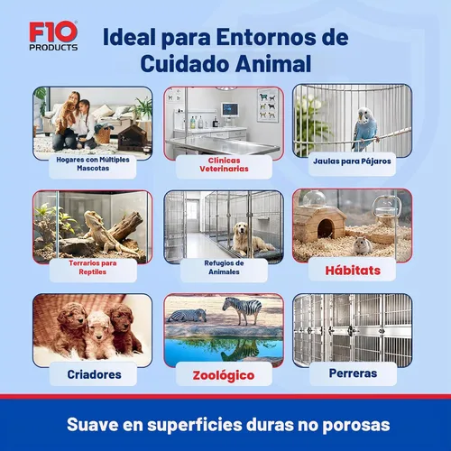 Vista 5 de Desinfectante veterinario F10 de 1 litro (listo para usar)