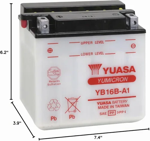 Vista 2 de Yuasa YUAM22161 YB16B-A1 Batería
