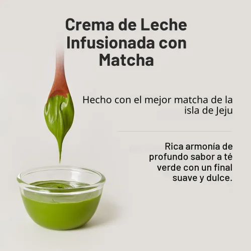 Vista 4 de O'sulloc Untable de leche de té verde (7.05 oz, 200g), hecho con el mejor Matcha de la isla de Jeju, untables con infusión de Matcha