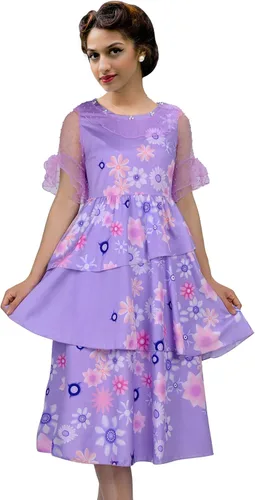 Vista 6 de Disfraz de princesa Isabella vestido de princesa para adultos para niños niñas morado encantado Halloween falda de cosplay para fiesta
