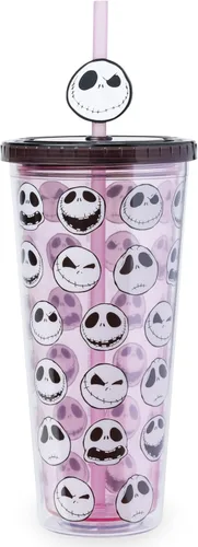 Vista 31 de Silver Buffalo Disney Una Loca Aventura de Goofy con Goofy, Max Goof, Roxanne y Bobby Zimuruski - Vaso de plástico para bebidas frías con tapa