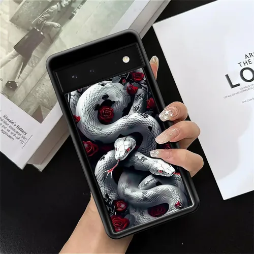 Vista 616 de Compatible con Google Pixel 4A 5G Mobile Case Creative Acrylic Panel trasero Silicona Protección Grip especialmente diseñado para Google Pixel 4A 5G