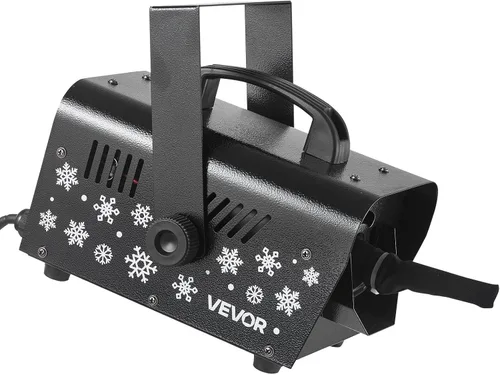 Vista 9 de VEVOR Máquina de nieve portátil de 800 W, máquina de nieve portátil inalámbrica remota con tanque y mango de 1 litro, fabricante de copos de nieve