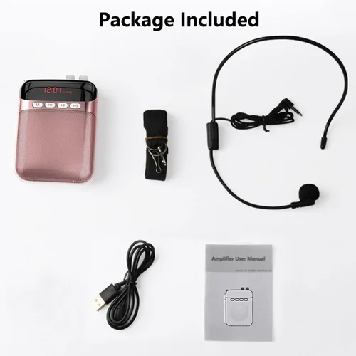 Vista 7 de Kinizuxi Amplificador de Voz Portátil para Profesores, Amplificador Personal de 2400mAh con Auriculares para Hablar, Sistema PA Recargable