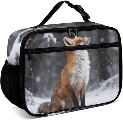 Vista 19 de Linda lonchera reutilizable Corgi con aislamiento, bolsa de almuerzo hielera, lonchera para comida y alimentos, bolsa de mano para mujeres, niños