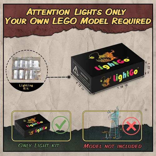 Vista 2 de LightGo Kit de iluminación LED diseñado para Marvel Avengers Tower compatible con Lego 76269 juego de construcción, no incluye