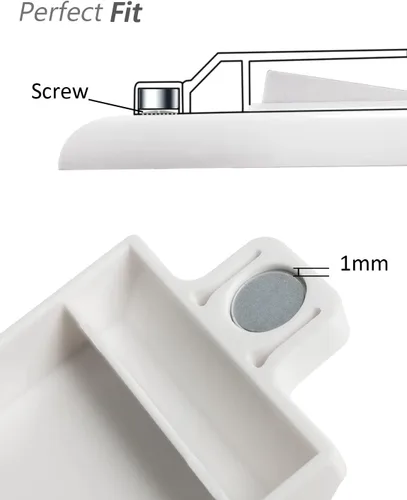 Vista 3 de Cubiertas magnéticas para interruptores, interruptor de luz ILIVABLE y cubierta de toma de corriente para interruptores planos modernos, no a prueba
