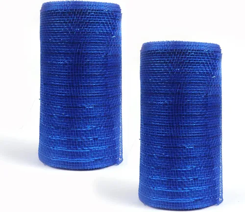 Vista 63 de YYCRAFT Paquete de 2 cintas de malla de polímero metálico de 6 pulgadas (total 20 yardas, verde manzana)