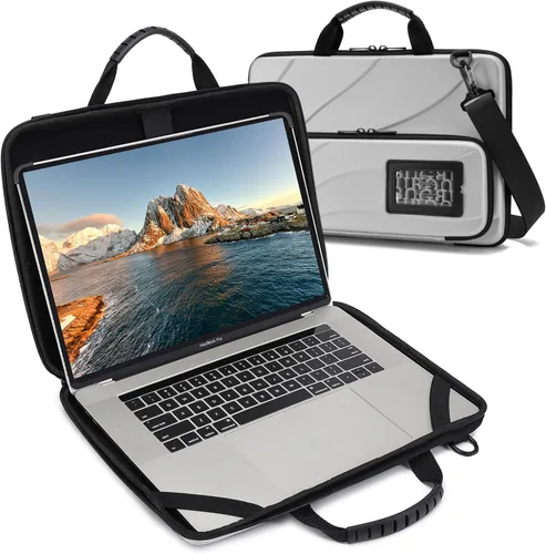 Vista 7 de Funda para laptop de 13-14 pulgadas MacBook Pro Air Chromebook HP Lenovo computadora portátil de trabajo carcasa rígida bolsa para laptop
