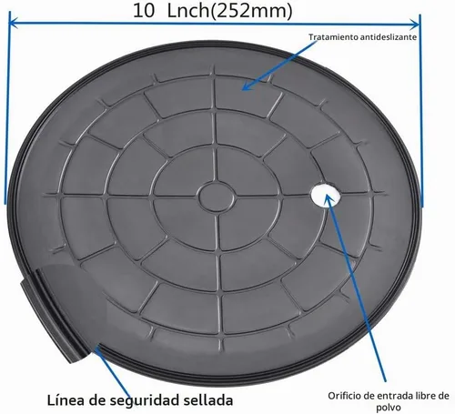 Vista 3 de Ventosa cóncava al vacío de 10 pulgadas para elevación de granito y vidrio, elevador de vidrio al vacío con mango de metal y bomba de latón