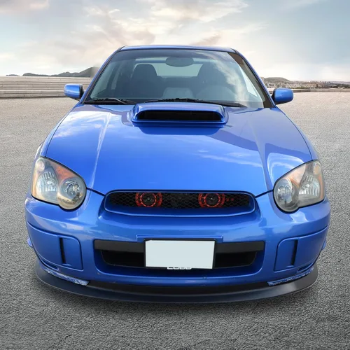 Vista 2 de Borde de parachoques delantero para Subaru Impreza WRX STI 2004-2005 Negro