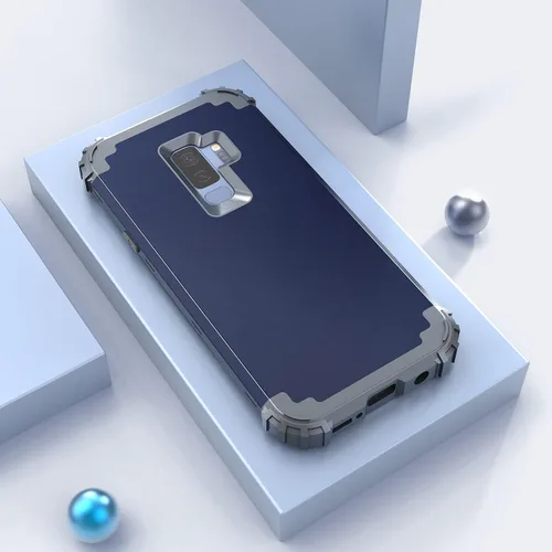 Vista 2 de IDweel Funda para Galaxy S9 Plus, para Galaxy S9+ funda azul para hombres y niños, 3 en 1, a prueba de golpes, delgada, híbrida, resistente