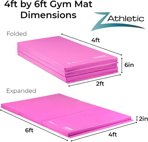 Vista 2 de Z Athletic Kip Bar and Folding Gymnastics Mat