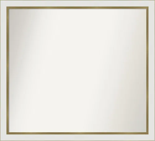Vista 508 de Amanti Art Espejo personalizado, espejo de baño estrecho Alexandria White Wash, espejo de pared o espejo de tocador de baño sobre el fregadero