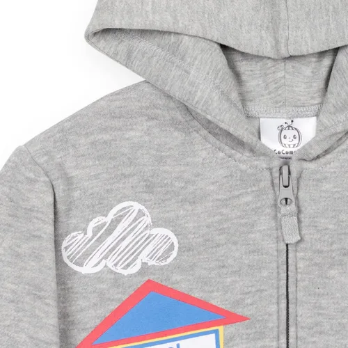 Vista 5 de CoComelon JJ - Sudadera con capucha de forro polar con cremallera y chip de sonido iTalk