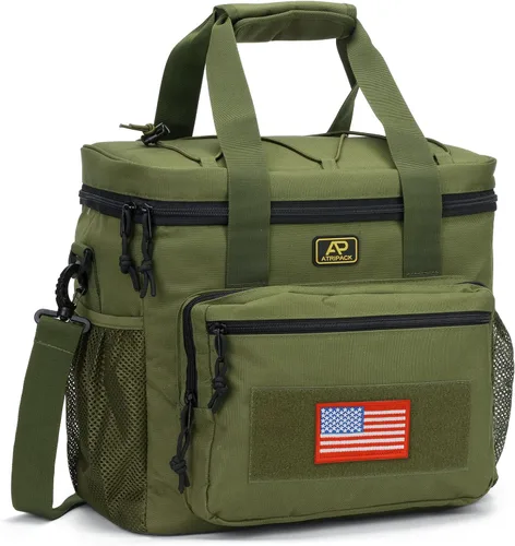 Vista 8 de ATRIPACK Lonchera táctica para hombres, bolsa de almuerzo táctica Molle con correas a prueba de fugas, aislada, para mujeres, comida para adultos
