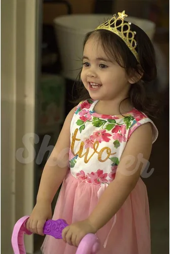 Vista 2 de Shalofer Conjunto de encaje floral para niña