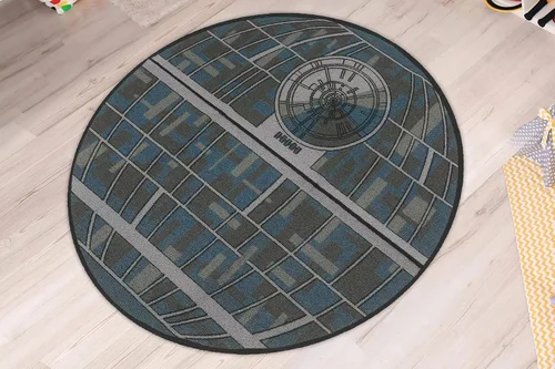 Vista 2 de Ukonic Star Wars Galactic Empire Death Star - Alfombra redonda de 52 pulgadas