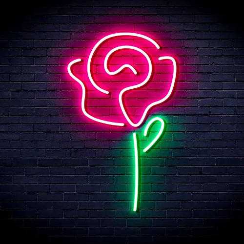 Vista 22 de ADVPRO Rose Flex Silicone LED Neon Sign - Blue - st16s32-fnu0034-b