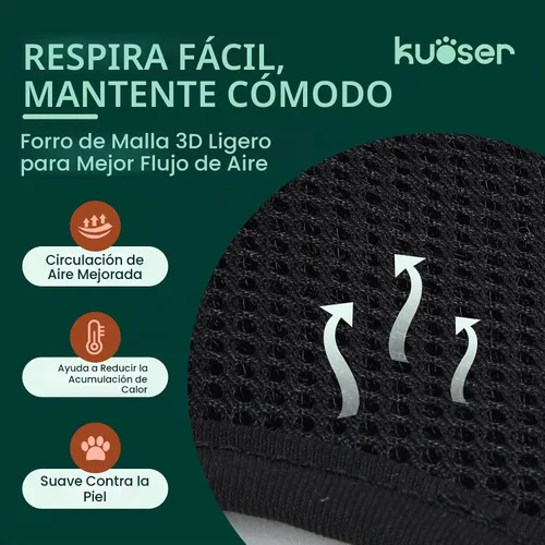 Vista 3 de Kuoser - Arnés de esmoquin para perro, ajustable, sin tirones, para perros pequeños y medianos