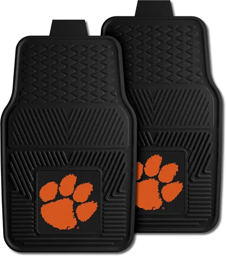 Vista 2 de Fanmats Clemson University Tigers Juego de 4 alfombrillas para automóvil, SUV, camionetas, protección para todo tipo de clima, diseño de depósito