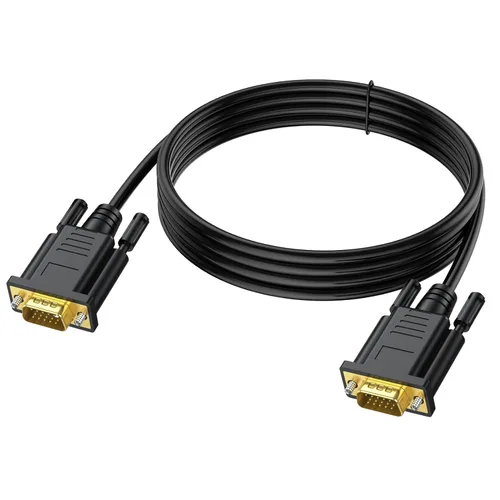 Vista 10 de Cables VGA de 3 pies, cable de monitor de computadora VGA macho a macho, 1080 p a 60 Hz, cable de video Full HD de 15 pines para computadora, PC