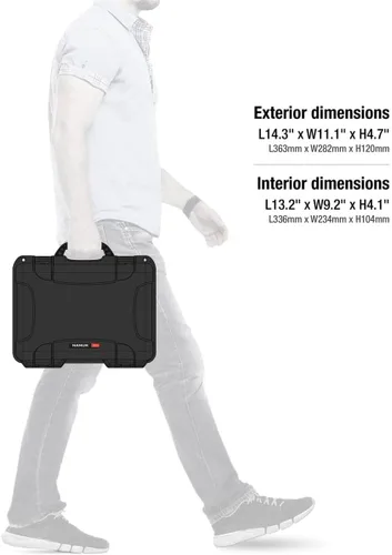 Vista 7 de NANUK 910 Estuche rígido impermeable con inserto de espuma para DJI Mini SE Fly More Kit - Negro (910-MAVMSE1)