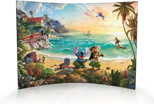 Vista 7 de Disney Brave - Thomas Kinkade Studios - Impresión fotográfica acrílica curvada de 10 x 7 pulgadas - Decoración independiente - Coleccionable