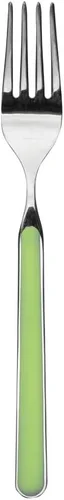 Vista 5 de MEPRA Juego de cubiertos aptos para lavavajillas, mango con acabado pistacho, color verde ácido