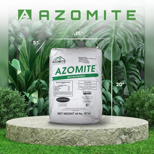 Vista 2 de Azomite Raw Supply polvo mineral orgánico de traza 44LB micronizado, blanco