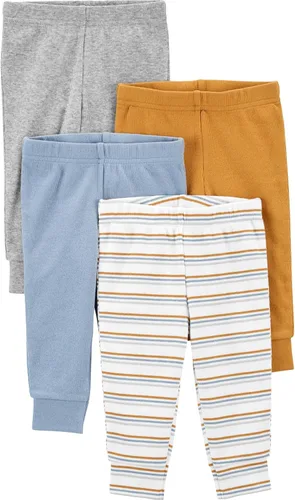 Vista 37 de Simple Joys by Carter's - Pantalones de forro polar para bebé, paquete de 4