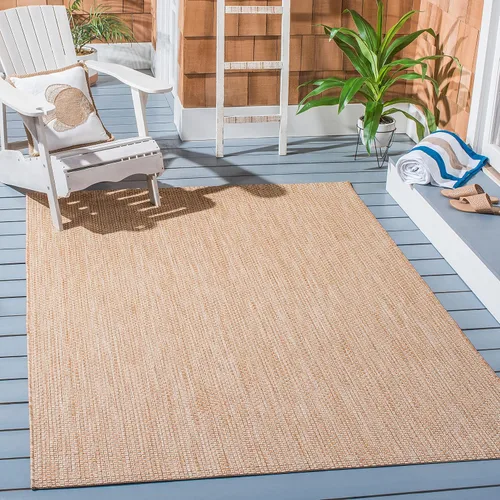 Vista 54 de SAFAVIEH Alfombra Lavable para Exteriores Colección Courtyard - 2'3" x 5', Azul Aqua y Gris, No Desprende Pelusa y Fácil Limpieza, Ideal para Patio