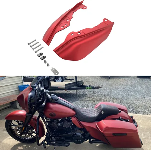 Vista 18 de Advanblack Deflectores de aire Road Glide de marco medio 2024 compatibles con Harley Touring Street Glide, Road King, Electra Glide, 2009-2025