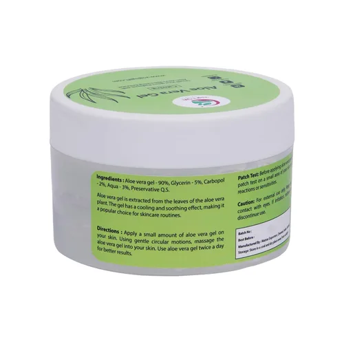 Vista 4 de Gel de aloe vera de 12 onzas, gel de aloe puro y natural calmante para la cara, la piel, el cuero cabelludo y el cabello – Hidratante diario
