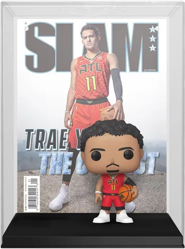 Vista 3 de Funko Pop! NBA Cover: Slam – Trae Young – Figura de vinilo coleccionable – Idea de regalo – Producto oficial – para niños y adultos – aficionados al