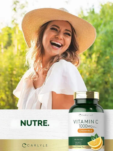 Vista 6 de Carlyle Masticables de vitamina C 1000 mg 180 tabletas