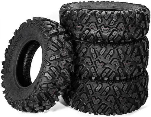 Vista 16 de FORERUNNER - Neumáticos ATV 25x8-12, todo terreno, 6PR 25x8x12, ATV, UTV, Trail Mud Sand Off-Road (paquete de 2, sin cámara) FORERUNNER 6PR