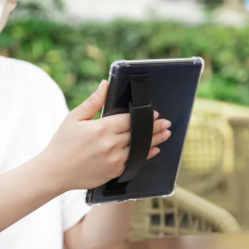 Vista 7 de CoBak Funda transparente para E-Reader de 6 pulgadas 2024 y 2022 (11ª generación) con correa elástica para la mano, funda transparente de TPU suave