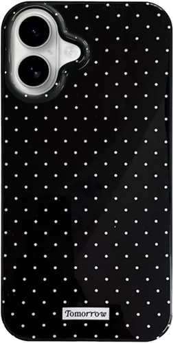 Vista 72 de inewateri Funda compatible con iPhone 11 con bonito diseño estético de lunares a la moda, fundas simples para TPU suave, funda de protección Negro