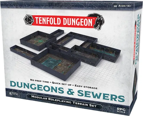 Vista 3 de Gale Force Nine Tenfold Dungeon: The Castle - Juego modular de terreno de juego de rol y 5e RPG Adventure, multicolor (GF9TFD01)