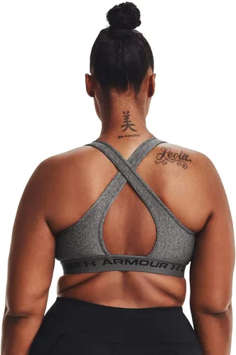 Vista 2 de Under Armour - Sujetador deportivo de medio impacto, con espalda cruzada, para mujer