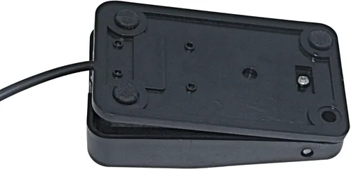 Vista 5 de Pedal de pie, interruptor de pedal de pie, fuente de alimentación, control de pedal con cable de clip para máquina, cuadrado de plástico