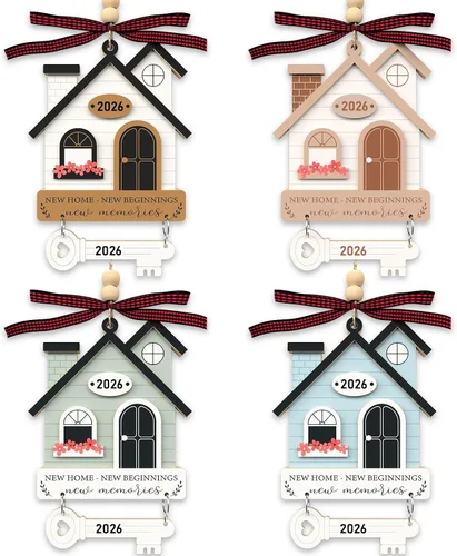 Vista 10 de Regalos de boda para parejas 2025 - Adorno colgante de madera para novia y novio, Sr. y Sra. - Decoración de boda, regalo para recién casados