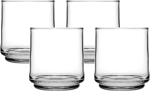 Vista 7 de Anchor Hocking Aniston - Vasos para beber (4 piezas, 11.5 onzas, aptos para lavavajillas)