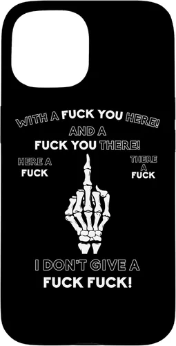 Vista 6 de Skeleton Middle Finger F You Pun Adult Humor Novelty Gifts Case for iPhone 17