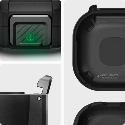 Vista 3 de Spigen Lock Fit - Funda diseñada para Galaxy Buds Core (2025) / FE (2023) / Buds2 Pro (2022) / Buds 2 (2021) / Buds Pro (2021) / Buds Live (2020)