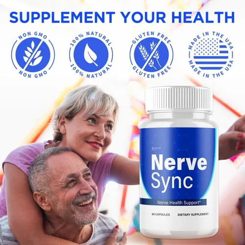 Vista 4 de Cápsulas de sincronización nerviosa, píldoras de suplemento oficiales NerveSync con todos los ingredientes naturales, píldoras de fórmula avanzada