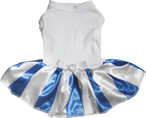 Vista 12 de Petitebella National Theme - Vestido liso para cachorros (Argentina-1, X-S)
