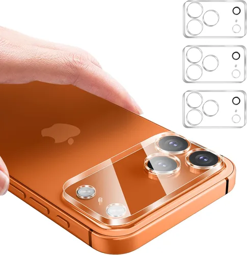 Vista 9 de Protector de lente de cámara trasera trasera de vidrio templado para iPhone 14 Pro Max, iPhone 15 Pro Max - Protector de cobertura completa