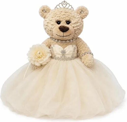 Vista 15 de KINNEX COLLECTIONS SINCE 1997 20" Sweet 16 Last Doll Teddy Bear con vestido (pieza central) ~ ARC16832A-4 (azul bebé)